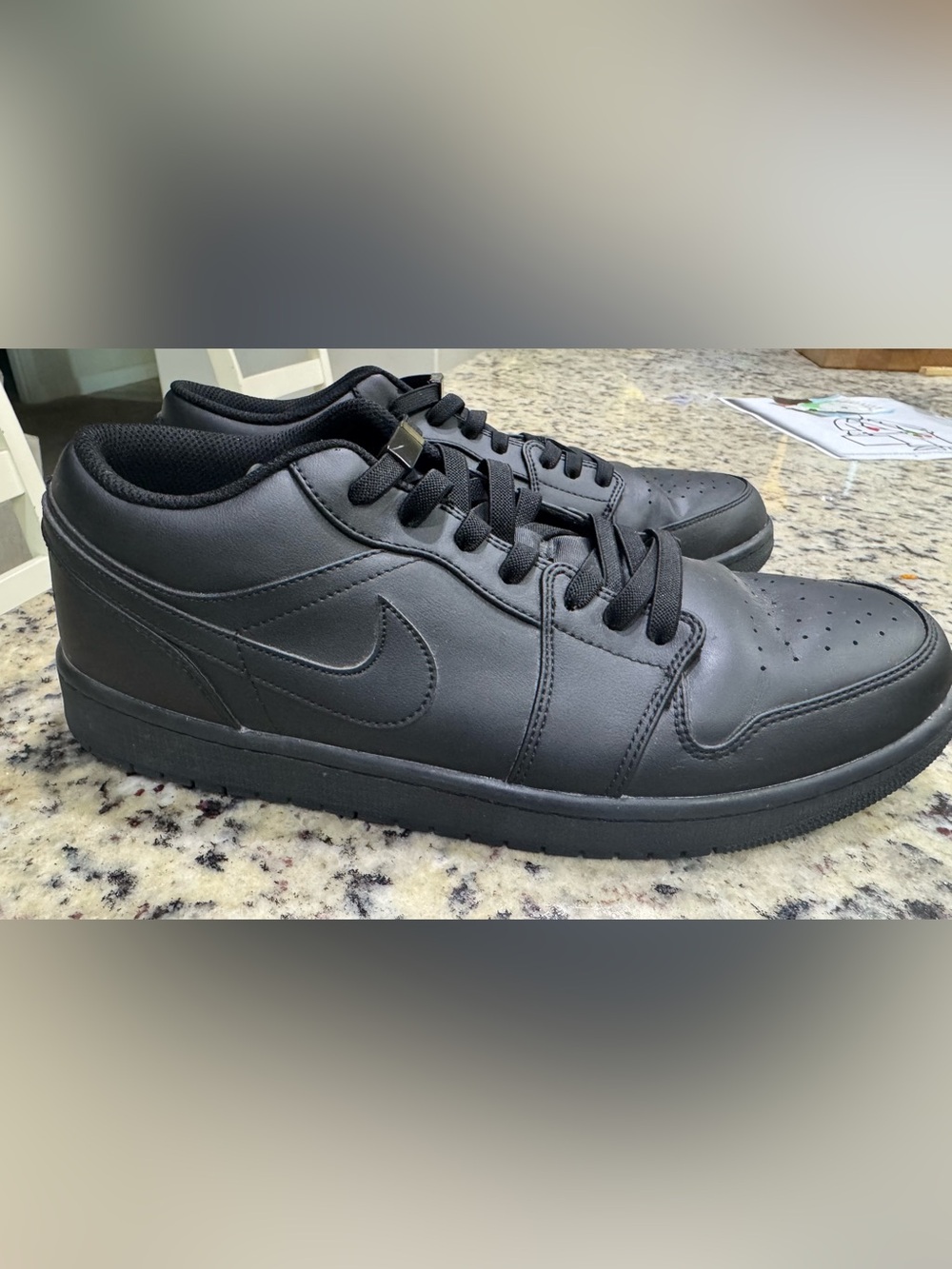 Nike Men’s Black Jordan 1 Sneakers